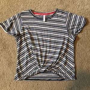 Navy blue striped size small